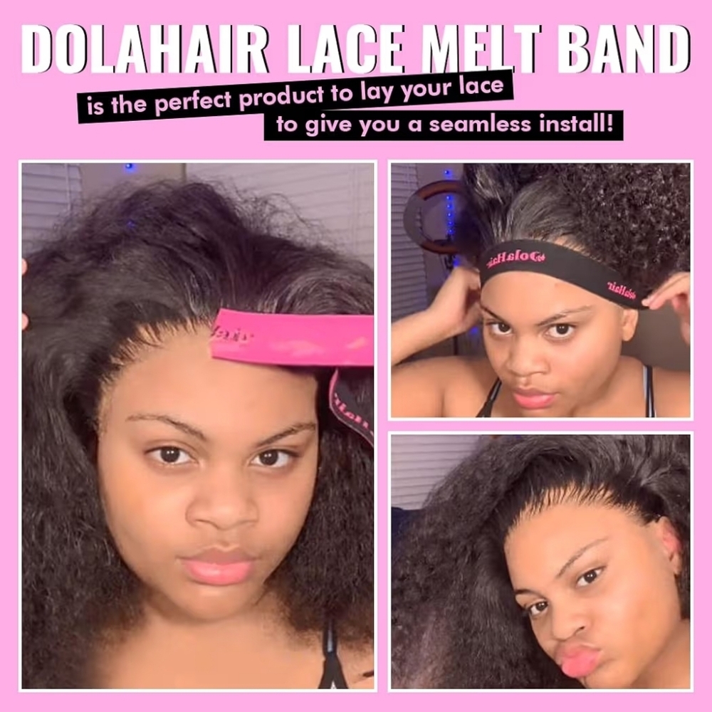 Dolahair Lace Melting Bands - Elastic Edge Wrap for Wigs, 4PCS - Picture 4 of 6